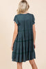 Lace Detail Ruffled Button Down Tiered Dress For Women – Romantic and Feminine Dress with Delicate Lace and Flowing Tiers by Stevvex