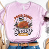 Funny Thanksgiving Couples Shirts – Baste & Gravy Matching Tees by Adorb Custom Tees
