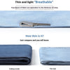 Draping Effect Jeans Women's Thin High Waist Straight Ice Silk Wide-leg Pants
