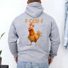 Funny F-Caw-F Rooster Hoodie by Adorb Custom Tees