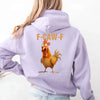 Funny F-Caw-F Rooster Hoodie by Adorb Custom Tees