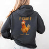 Funny F-Caw-F Rooster Hoodie by Adorb Custom Tees