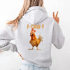 Funny F-Caw-F Rooster Hoodie by Adorb Custom Tees