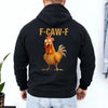 Funny F-Caw-F Rooster Hoodie by Adorb Custom Tees