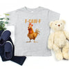 Funny F-Caw-F Rooster Kids T-Shirt by Adorb Custom Tees