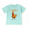 Funny F-Caw-F Rooster Kids T-Shirt by Adorb Custom Tees