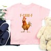 Funny F-Caw-F Rooster Kids T-Shirt by Adorb Custom Tees