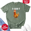 Funny F-Caw-F Rooster Comfort Colors T-shirt by Adorb Custom Tees