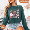 Comfort Colors Long Sleeve Ho Ho Ho Tis The Season Christmas Shirt by Adorb Custom Tees
