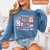 Comfort Colors Long Sleeve Ho Ho Ho Tis The Season Christmas Shirt by Adorb Custom Tees