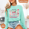 Comfort Colors Long Sleeve Ho Ho Ho Tis The Season Christmas Shirt by Adorb Custom Tees