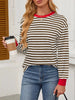 Striped Long Sleeve Casual T-Shirt by Simply Love
