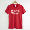 EXPEDITE to Receive in Time - Thankful For Her/Him Valentines Couple V-Neck by Adorb Custom Tees