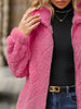Women's Fuzzy Zip-Up Jacket with Pockets – Soft & Cozy Long Sleeve Outerwear by Stevvex