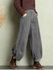 Corduroy Wide-Leg Pants with Lace-Up Detail | Street Style by FitiqueFit