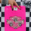 Neon pink 8ball Harley shirt by Madness & Mayhem LLC