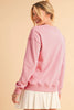 Pink Rugby GAME DAY Graphic Drop Shoulder Sweatshirt by Wild and Free Boutique