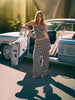 Women's Striped Tube Top & Pants Set – 2-Piece Modal Matching Outfit by FitiqueFit