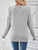 Casual Decor Button Long Sleeve T-Shirt by Simply Love