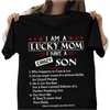 "I Am A Lucky Mom I Have A Crazy Son" T-Shirt – Funny Boy Mom Graphic Tee, Remastered Heavy Cotton Son Tribute Top, Soft Lived-In Heavyweight Family Humor Shirt, Made in USA