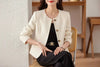 Women’s Cropped Crew Neck Jacket – Casual Lightweight Outerwear by FitiqueFit