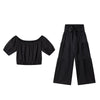 High-Waist Flared Pants & Top Two-Piece Set – 7 Colors, S–2XL by FitiqueFit