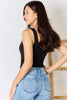 Zenana Microfiber Notched Sleeveless Bodysuit by Wild and Free Boutique