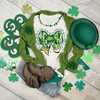 One Lucky Teacher Shamrock Bow || Tee by The Neeley Design Co Wholesale