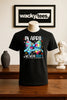 In April We Wear Blue for Autism Awareness 2 Graphic Tee Shirt by MyWackyTees