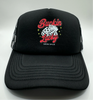 Buckin Lucky Checkered Mesh Trucker Hat by Neon Spur