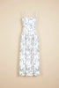 Printed Strapless Backless Maxi Dress – Fitted Long Dress by FitiqueFit