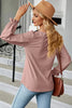 🌸 Round Neck Flounce Sleeve T-Shirt by FitiqueFit