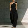 Women's Sleeveless Halter Neck Cinched Waist Slim Jumpsuit – 6 Colors S–2XL by FitiqueFit