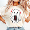 Funny Skeleton Ghost Halloween T-Shirt - Spooky Graphic Tee, Ghost Lover Gift, Unisex Soft Cotton Shirt