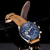 New Men Luxury Watches Leather Strap Waterproof Sport Quartz Chronograph Military Watch Men Clock by Stevvex