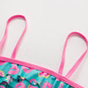 3-16Y Cartoon Two-piece Girls Swimwear Ruffle Swimsuit Bikini Set One Shoulder Beachwear Princess Two Piece Bathing Suit Children Swimwear Girls Swimsuit Bikini Set by Stevvex