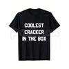 "Coolest Cracker In The Box" T-Shirt – Funny Self-Deprecating Graphic Tee, Remastered Heavy Cotton Witty Statement Top, Soft Lived-In Heavyweight Sarcastic Shirt, Made in USA