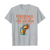 "Fireball Whiskey" Graphic T-shirt - Slim Fit Casual Wear for Men by Dog Mom Hat