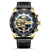 Luxury Men Fashion Watches Quartz Wrist Watches Military Casual Leather Strap Waterproof Elegant Watch by Stevvex