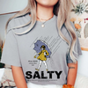 Women's "Salty Girl" Vintage T-Shirt – Trendy Umbrella Top for Her by Dog Mom Hat