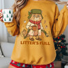 Funny Cat Lover 'Litter's Full' Unisex Crewneck Sweatshirt – Relatable Pet Owner Slogan by Dog Mom Hat