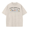 "Spooky Señora Club" Vintage Acid Wash T-Shirt – Unisex Graphic Shirt, Retro Vibe