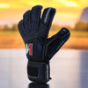 ONEKEEPER VECTOR Junior All Black Kids & Junior Goalkeepers | Removable Finger Saves | Spines Sold Separately