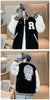 New Elegance Spring Autumn Coat Baseball Bomber Jacket Loose Letter R Men Women Couples Tops Plus Size Jackets Streetwear by Stevvex