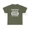 Witty 'I'm Buys*xual' Heavy Cotton Beer Shirt by Dog Mom Hat