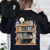 Reading Ghost Sweatshirt – Spooky Teacher & Library Halloween Top