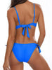 Tropical Bikini Bottom Padded Ruffled Top Push Up Bikini Swimsuit For Women Underwire Bikini Top Ruffle Padded Two Piece Bathing Suits Teen Girls Two Piece Swimsuit Women Cross Back Bathing Suit Swimwear by Stevvex