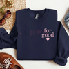 Minimalist 'For Good' Positive Statement Jumper sweatshirt by Dog Mom Hat