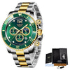 Multifunctional Mens Business Watch Luxury Military Quartz Stainless Steel Round Analog Wrist Watch For Men by Stevvex