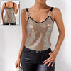 ✨ Women's Summer Sequined Suspender Chain Vest Top by FitiqueFit